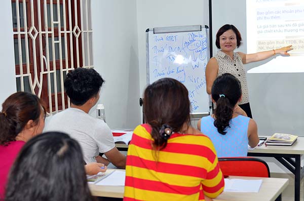 Một buổi dạy của giảng viên Thái Thị Vân Anh